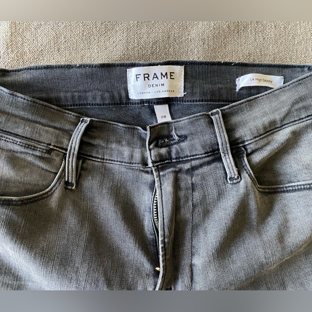 Faded gray Frame skinny Jeans size 28
